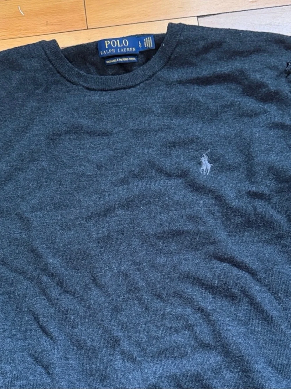 Polo by Ralph Lauren Dark Charcoal Crewneck Sweater